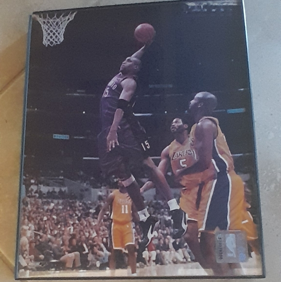 Vince Carter Toronto Raptors Slam Dunk glass frame photo - Picture 15 of 17